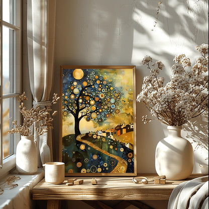 Gustav Klimt Magic Tree Print: Museum Exhibition Art Poster