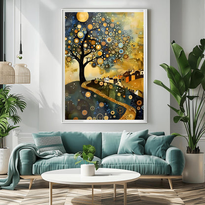 Gustav Klimt Magic Tree Print: Museum Exhibition Art Poster
