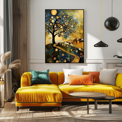 Gustav Klimt Magic Tree Print: Museum Exhibition Art Poster