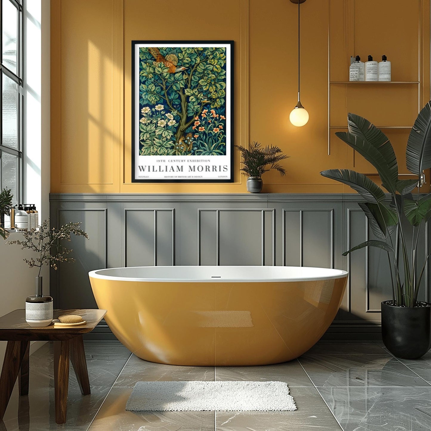William Morris Art Print: 19th Century Bird and Squirrel Tapestry Poster