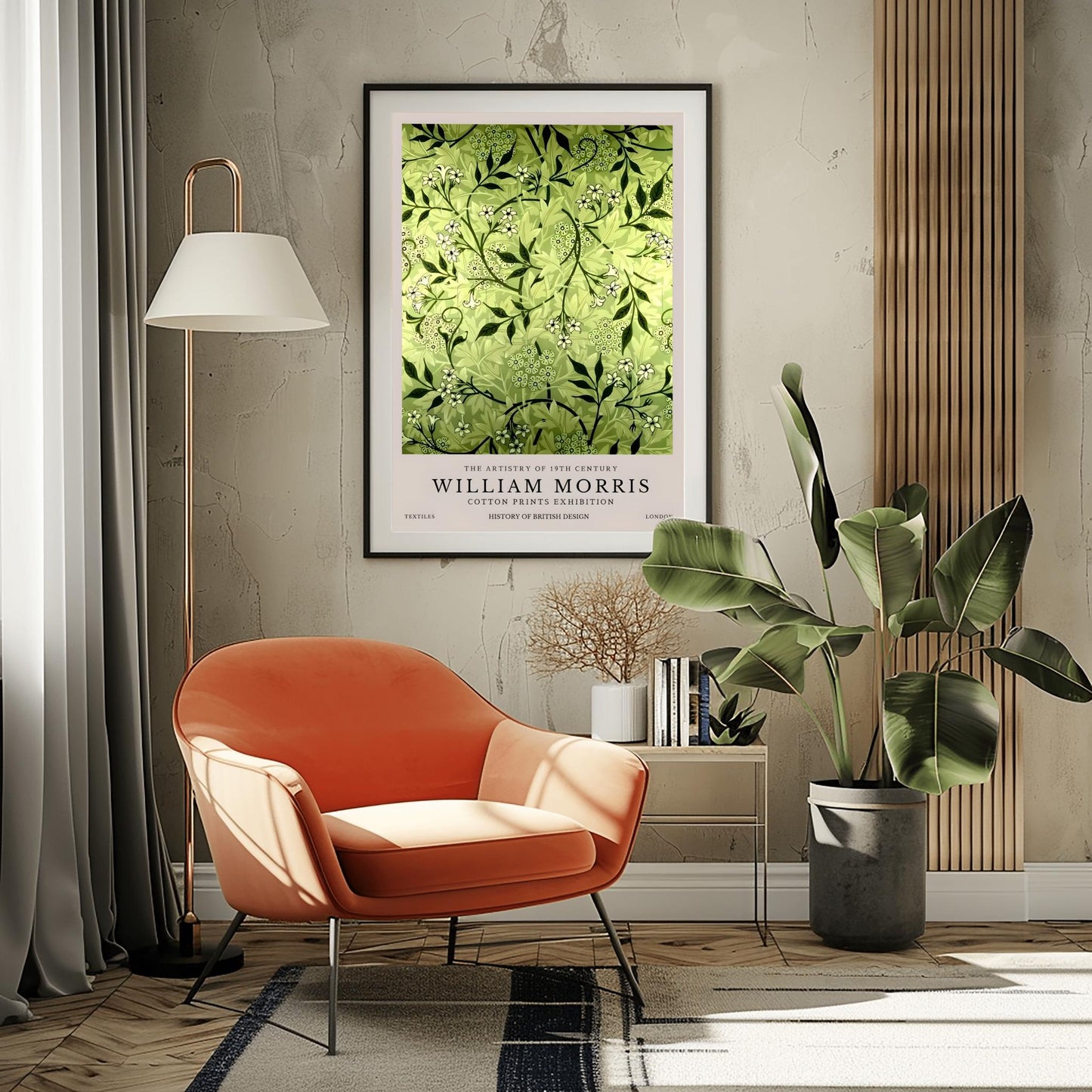William Morris Print: Vintage Arts & Crafts Tile Poster