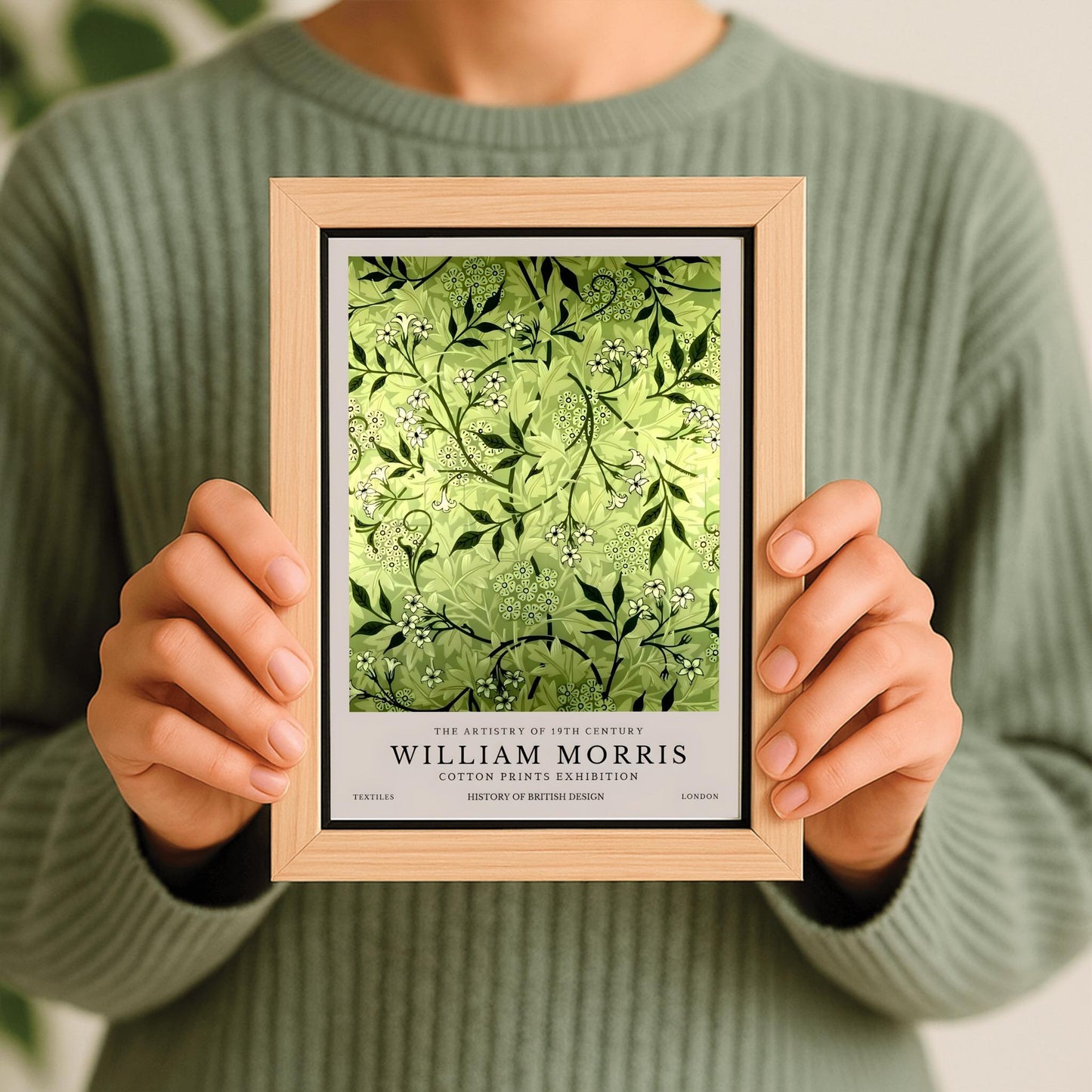 William Morris Print: Vintage Arts & Crafts Tile Poster