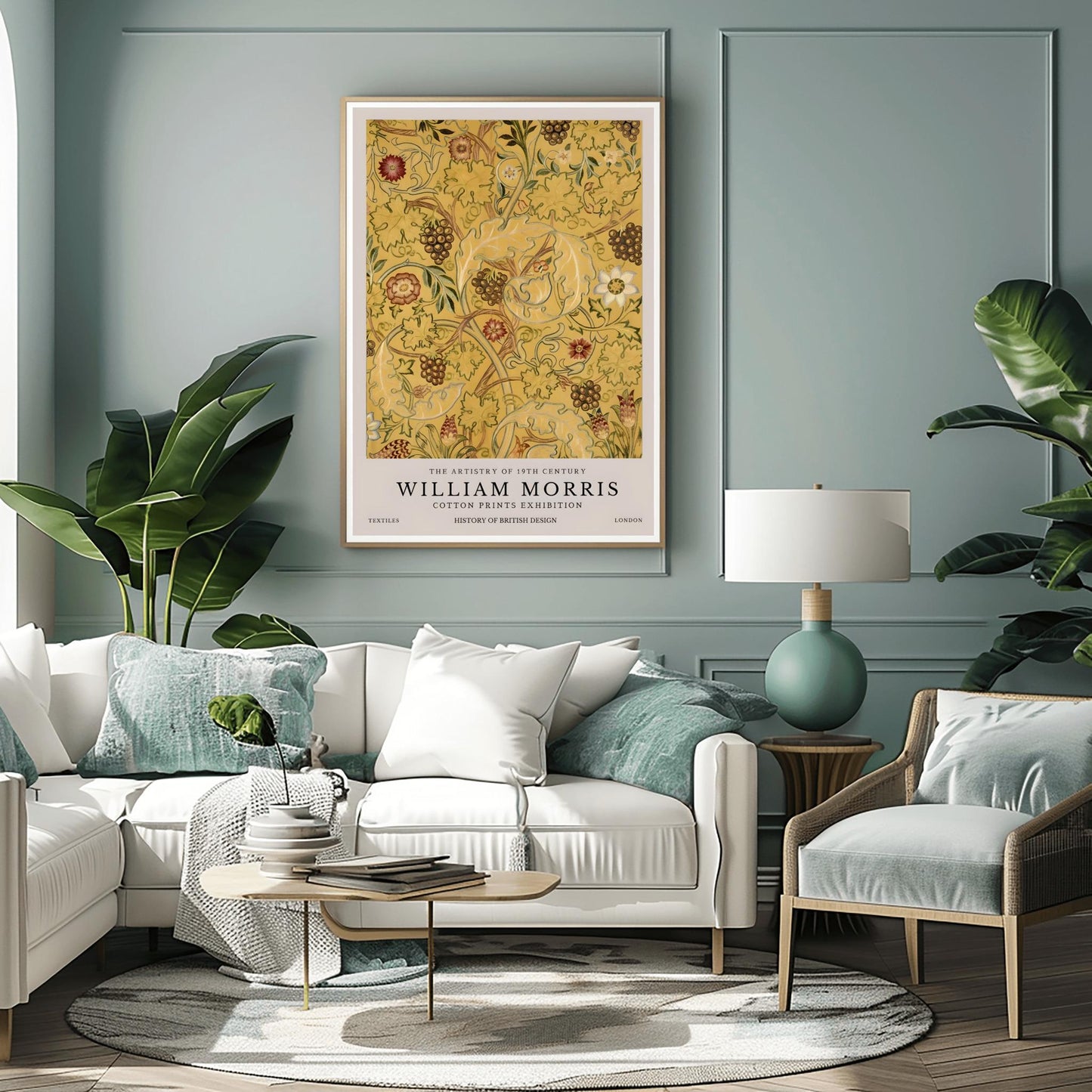 William Morris Floral Print: Vintage Arts & Crafts Wall Art