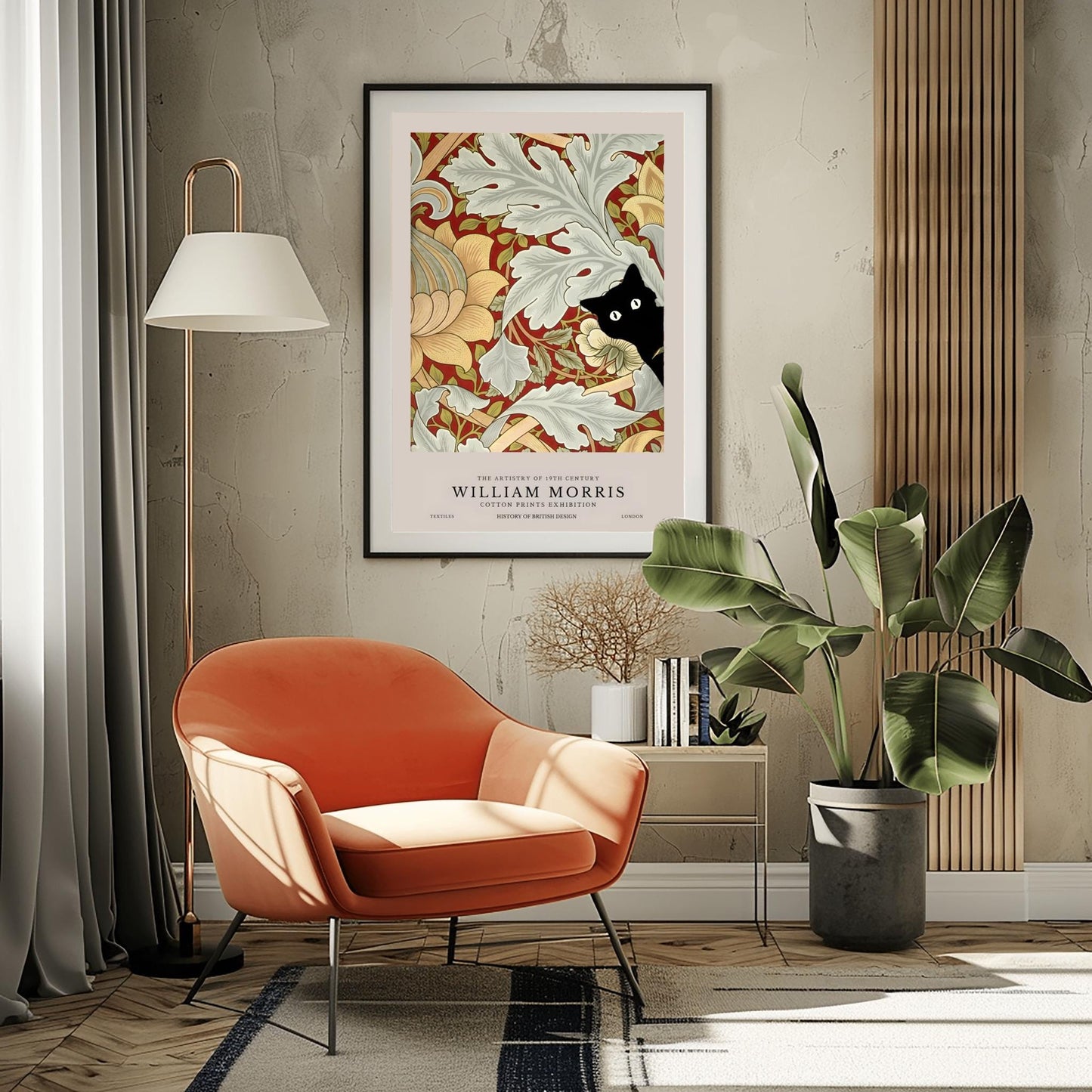 William Morris Cat Print: Arts & Crafts Exhibition Poster