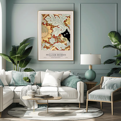 William Morris Cat Print: Arts & Crafts Exhibition Poster