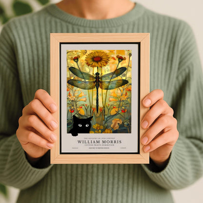 William Morris Cat Print: Arts & Crafts Exhibition Poster