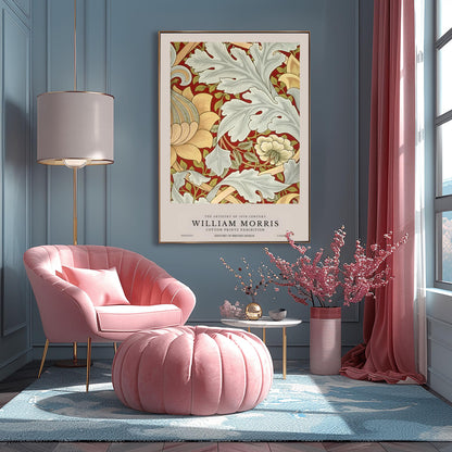 William Morris Peony Print: Liberty London Arts & Crafts Poster