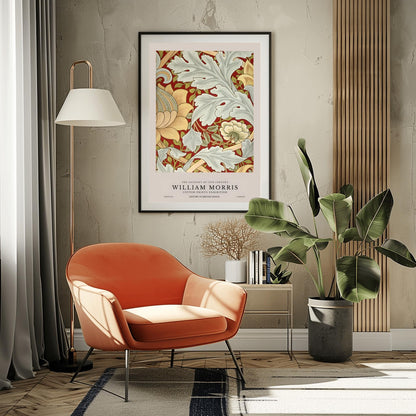 William Morris Peony Print: Liberty London Arts & Crafts Poster