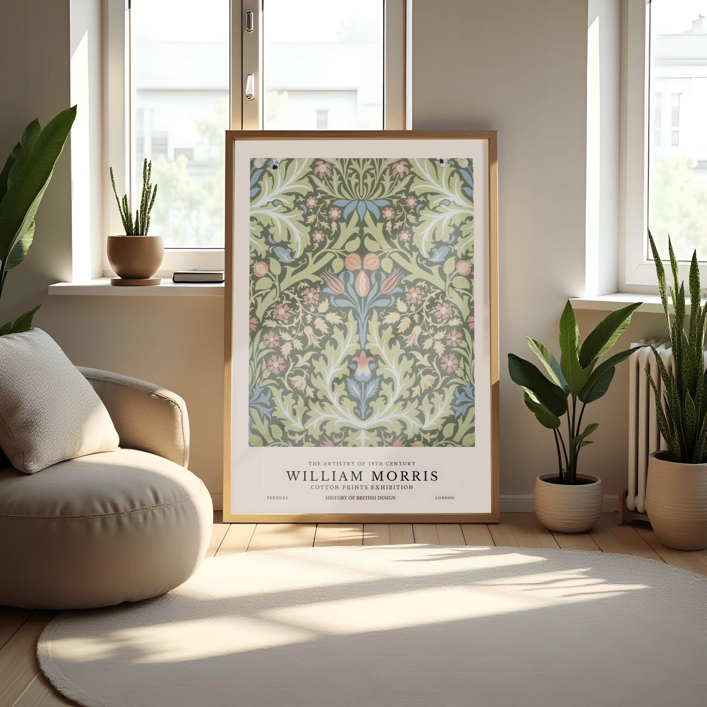 William Morris Floral Print: Vintage Arts & Crafts Botanical Poster