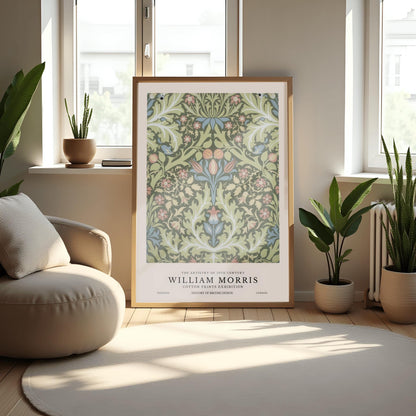 William Morris Floral Print: Vintage Arts & Crafts Botanical Poster