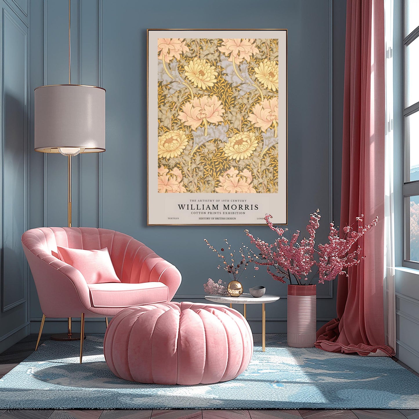 William Morris Floral Print: Vintage Botanical Arts & Crafts Poster