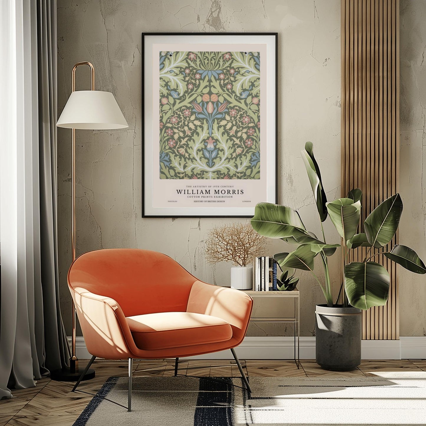 William Morris Floral Print: Vintage Arts & Crafts Botanical Poster