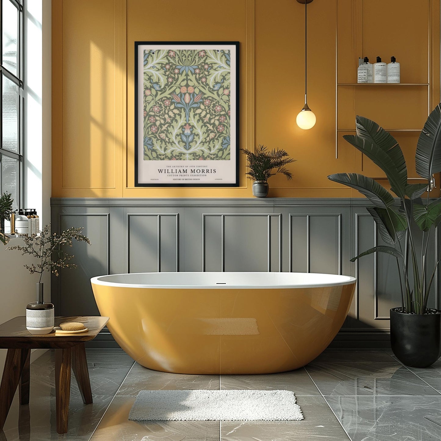 William Morris Floral Print: Vintage Arts & Crafts Botanical Poster