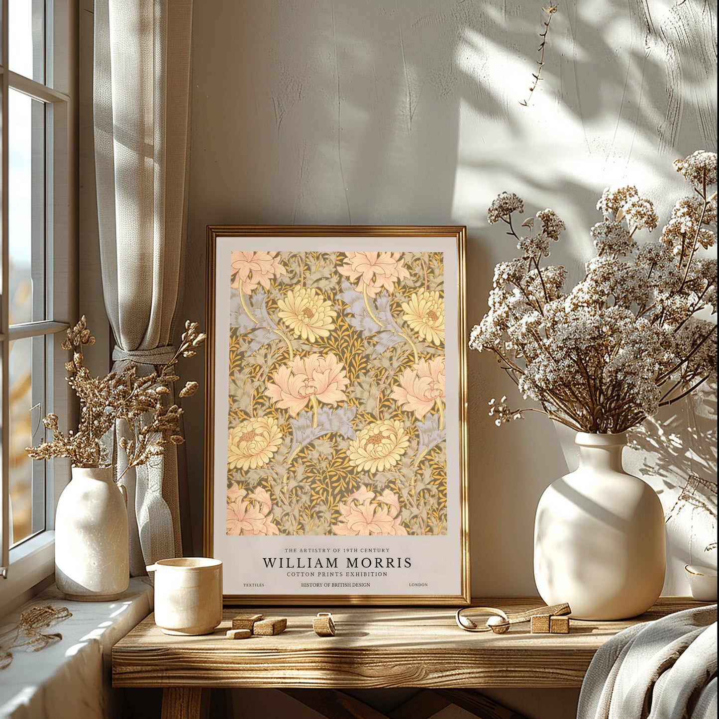 William Morris Floral Print: Vintage Botanical Arts & Crafts Poster