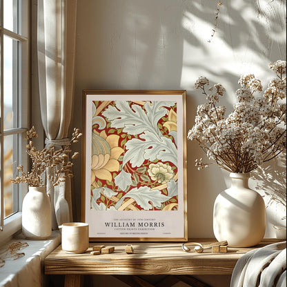 William Morris Peony Print: Liberty London Arts & Crafts Poster