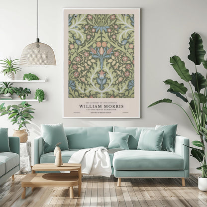 William Morris Floral Print: Vintage Arts & Crafts Botanical Poster