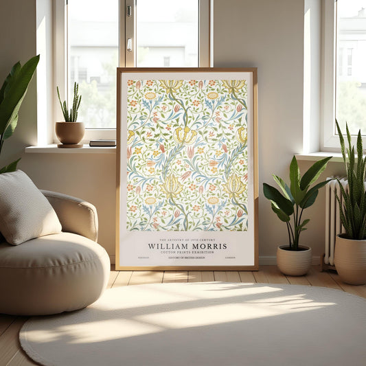 William Morris Floral Print: Vintage Arts & Crafts Botanical Poster