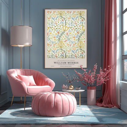 William Morris Floral Print: Vintage Arts & Crafts Botanical Poster