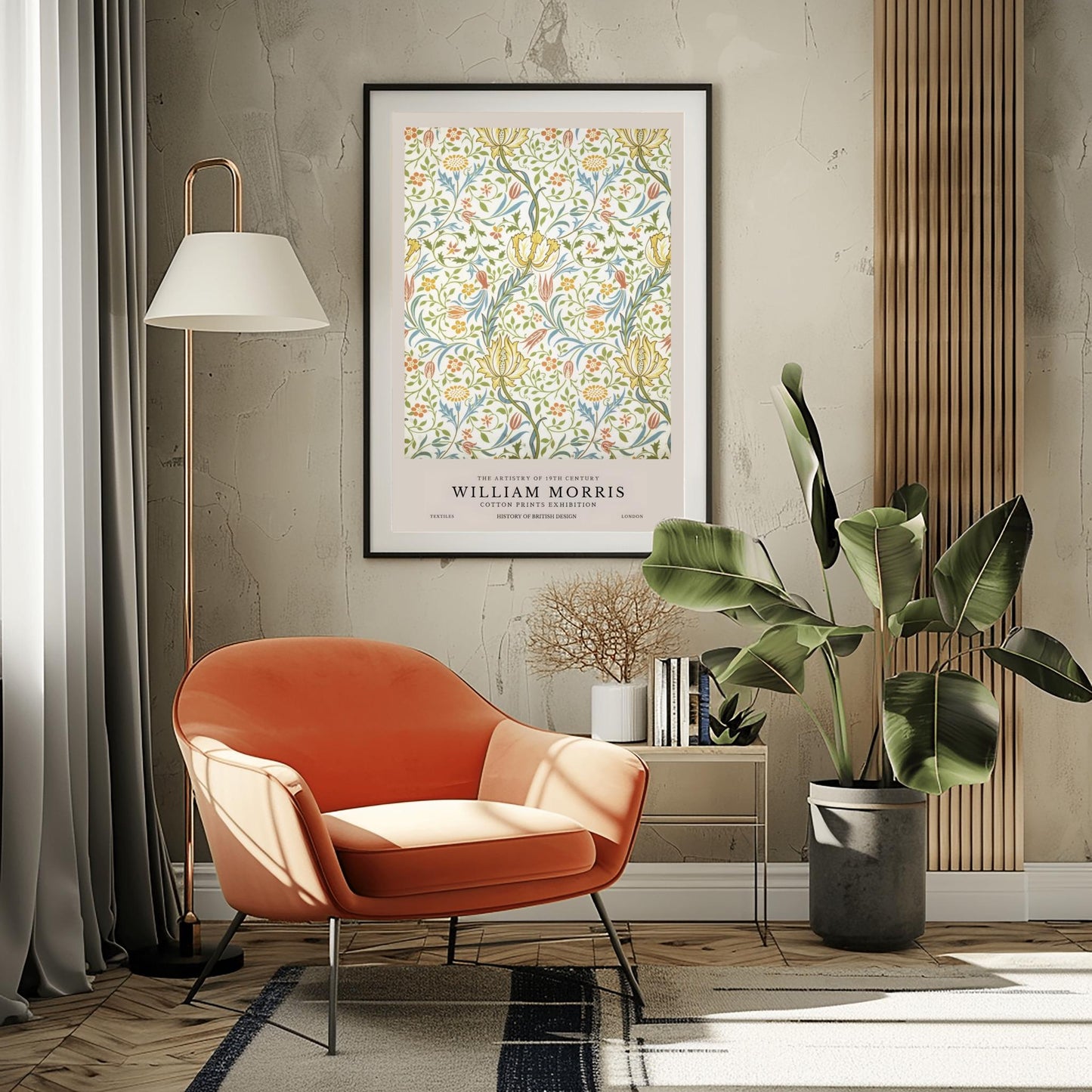 William Morris Floral Print: Vintage Arts & Crafts Botanical Poster