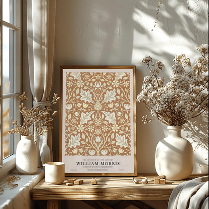 William Morris 'Triple Net' Print: Vintage Arts & Crafts Floral Poster
