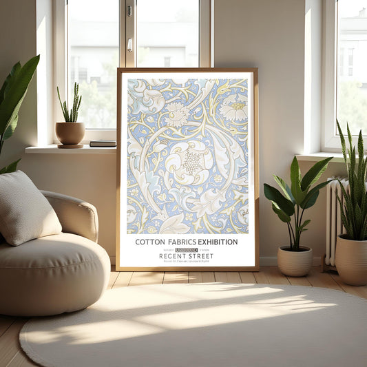 William Morris 'Corncockle' Print: Arts & Crafts Botanical Poster