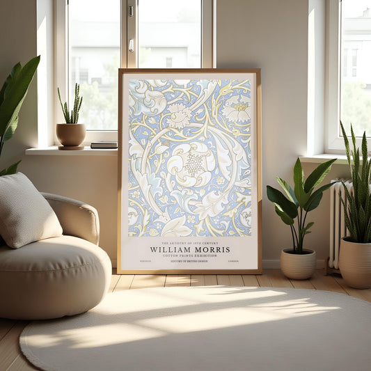 William Morris 'Corncockle' Print: Arts & Crafts Botanical Poster