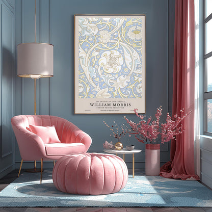 William Morris 'Corncockle' Print: Arts & Crafts Botanical Poster