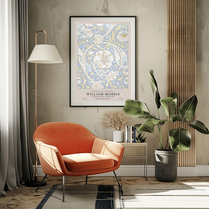 William Morris 'Corncockle' Print: Arts & Crafts Botanical Poster