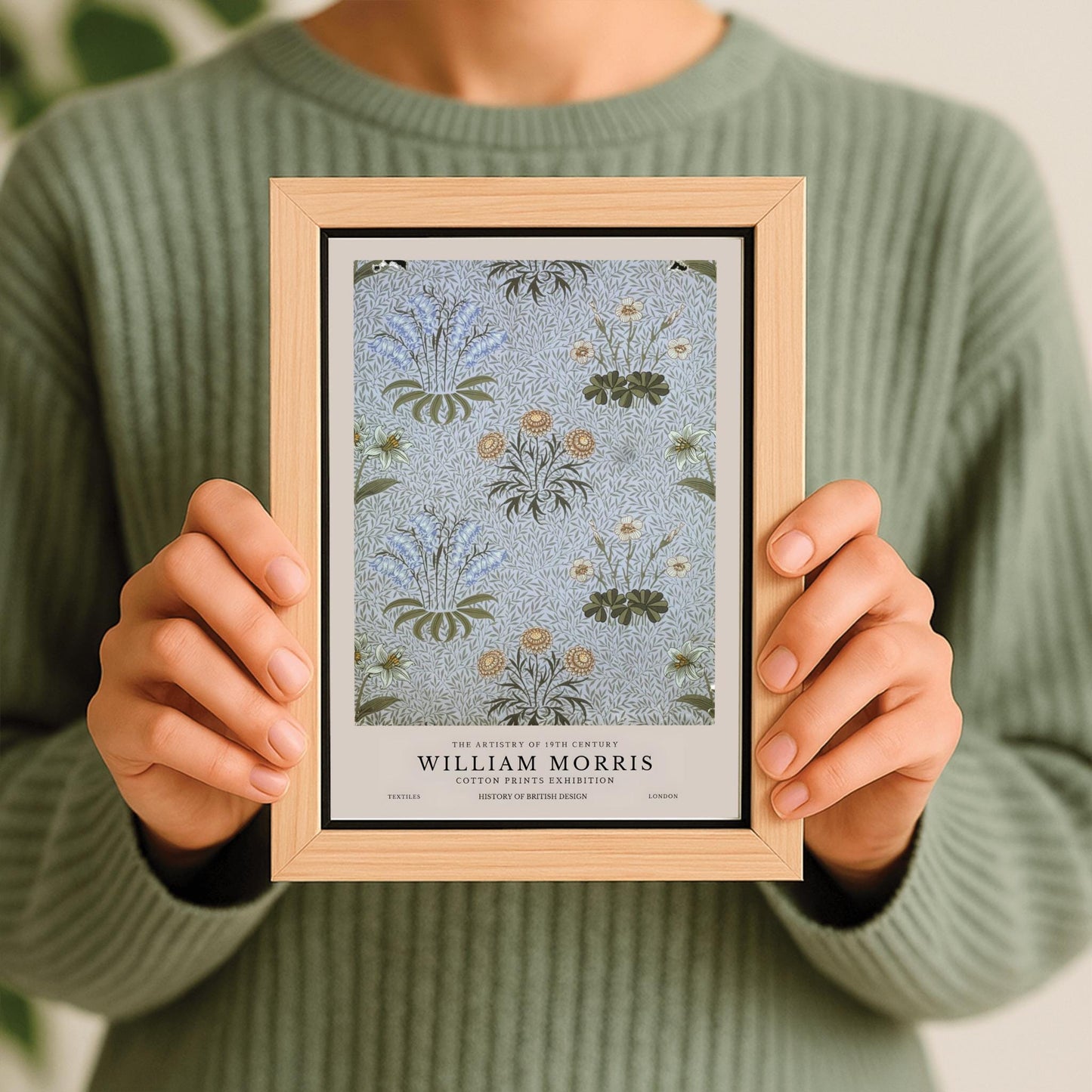 William Morris Daisy Print: Vintage Floral Botanical Art Poster