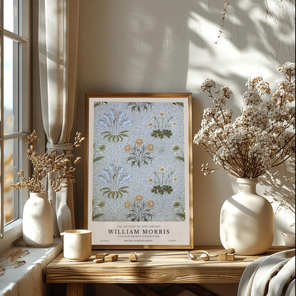 William Morris Daisy Print: Vintage Floral Botanical Art Poster
