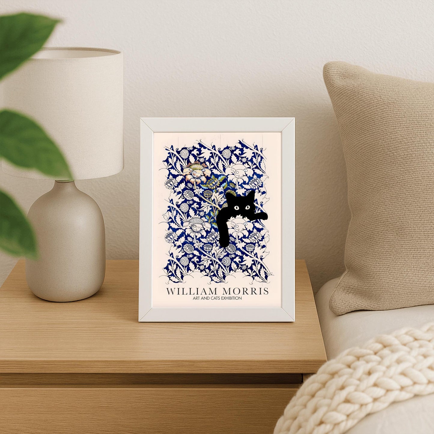 William Morris Cat Print: Arts & Crafts Exhibition Poster