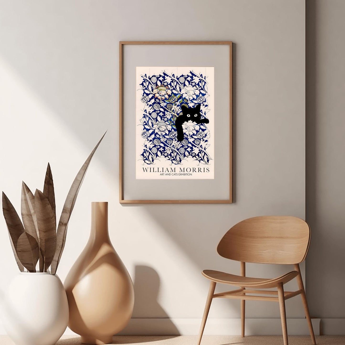 William Morris Cat Print: Arts & Crafts Exhibition Poster