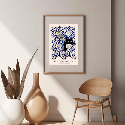 William Morris Cat Print: Arts & Crafts Exhibition Poster