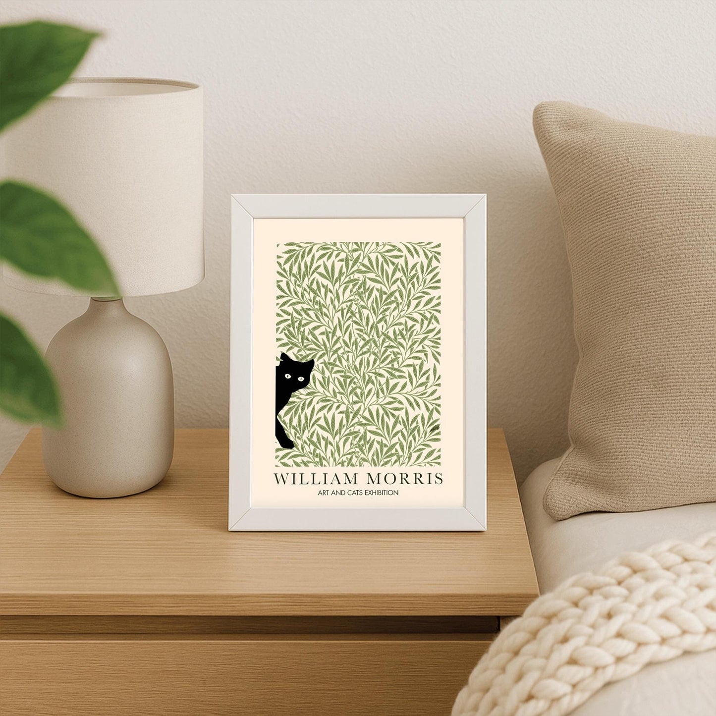 William Morris Cat Print: Arts & Crafts Exhibition Poster