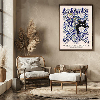 William Morris Cat Print: Arts & Crafts Exhibition Poster