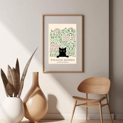 William Morris Cat Print: Arts & Crafts Exhibition Poster