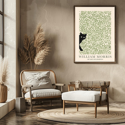 William Morris Cat Print: Arts & Crafts Exhibition Poster