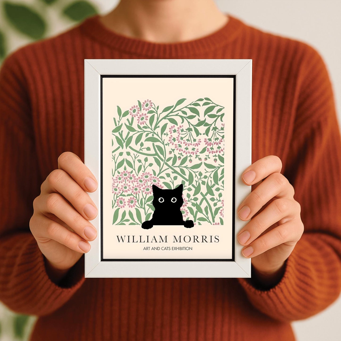 William Morris Cat Print: Arts & Crafts Exhibition Poster