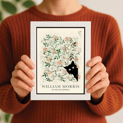William Morris Cat Print: Arts & Crafts Exhibition Poster