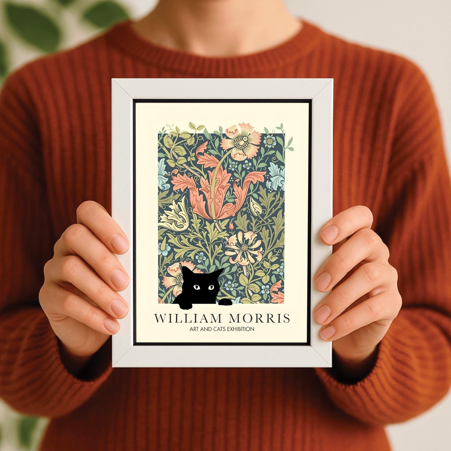 William Morris Cat Print: Arts & Crafts Exhibition Poster