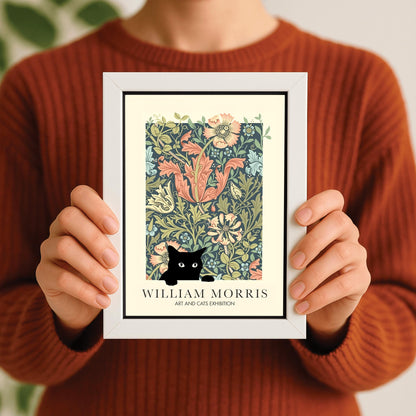 William Morris Cat Print: Arts & Crafts Exhibition Poster