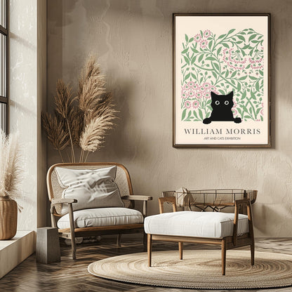 William Morris Cat Print: Arts & Crafts Exhibition Poster