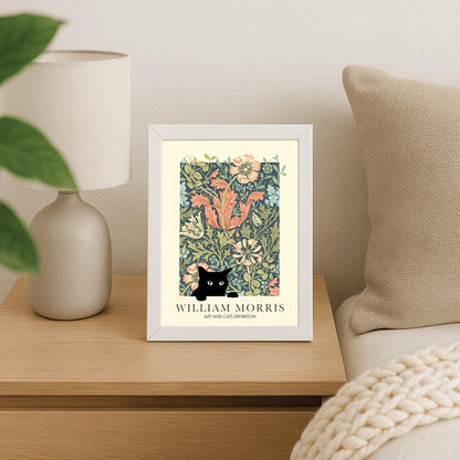William Morris Cat Print: Arts & Crafts Exhibition Poster