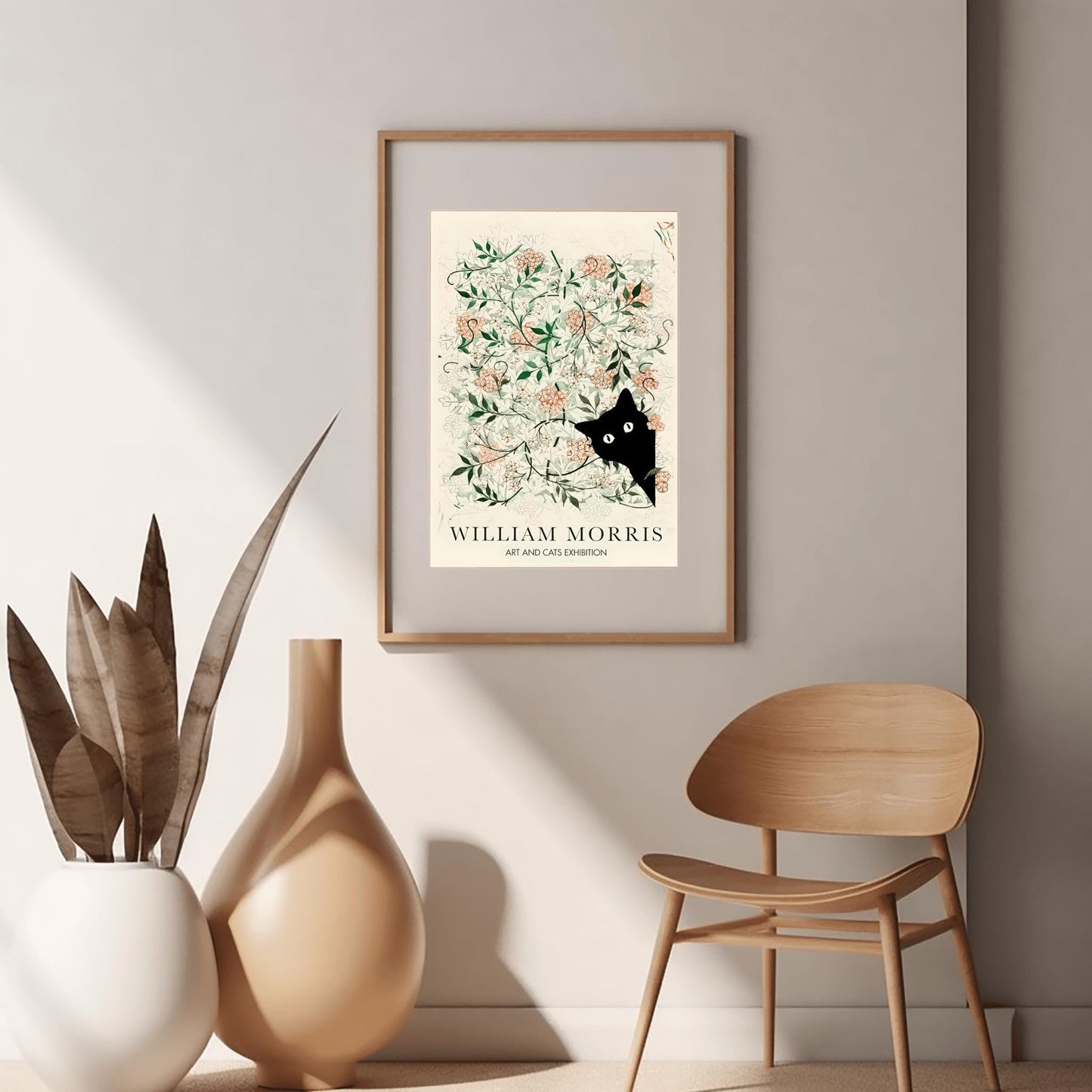 William Morris Cat Print: Arts & Crafts Exhibition Poster