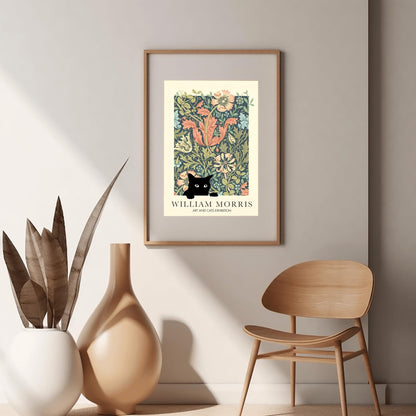William Morris Cat Print: Arts & Crafts Exhibition Poster