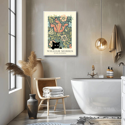 William Morris Cat Print: Arts & Crafts Exhibition Poster