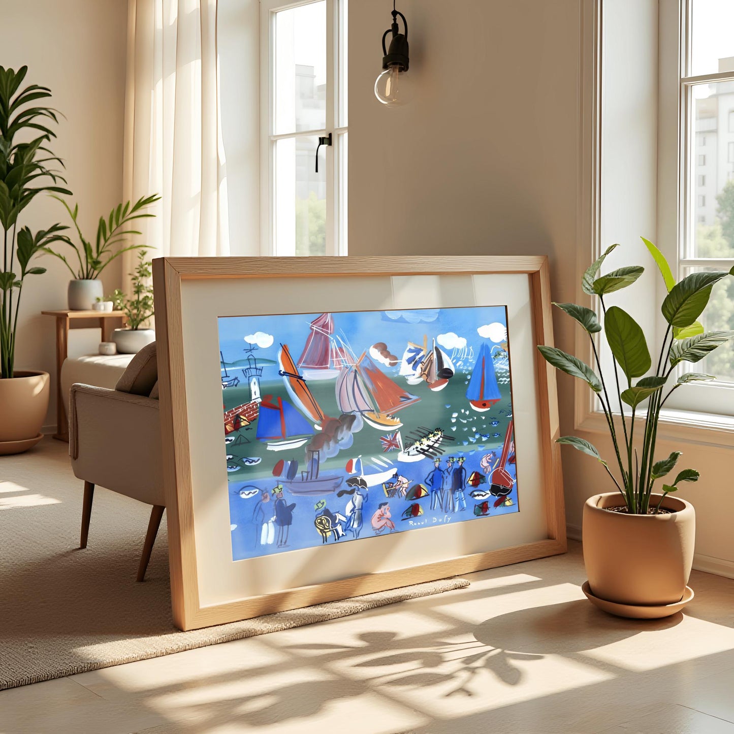 Raoul Dufy Print Sailboats, Colorful Coastal Regatta Wall Art, French Nautical Expressionist Poster Décor