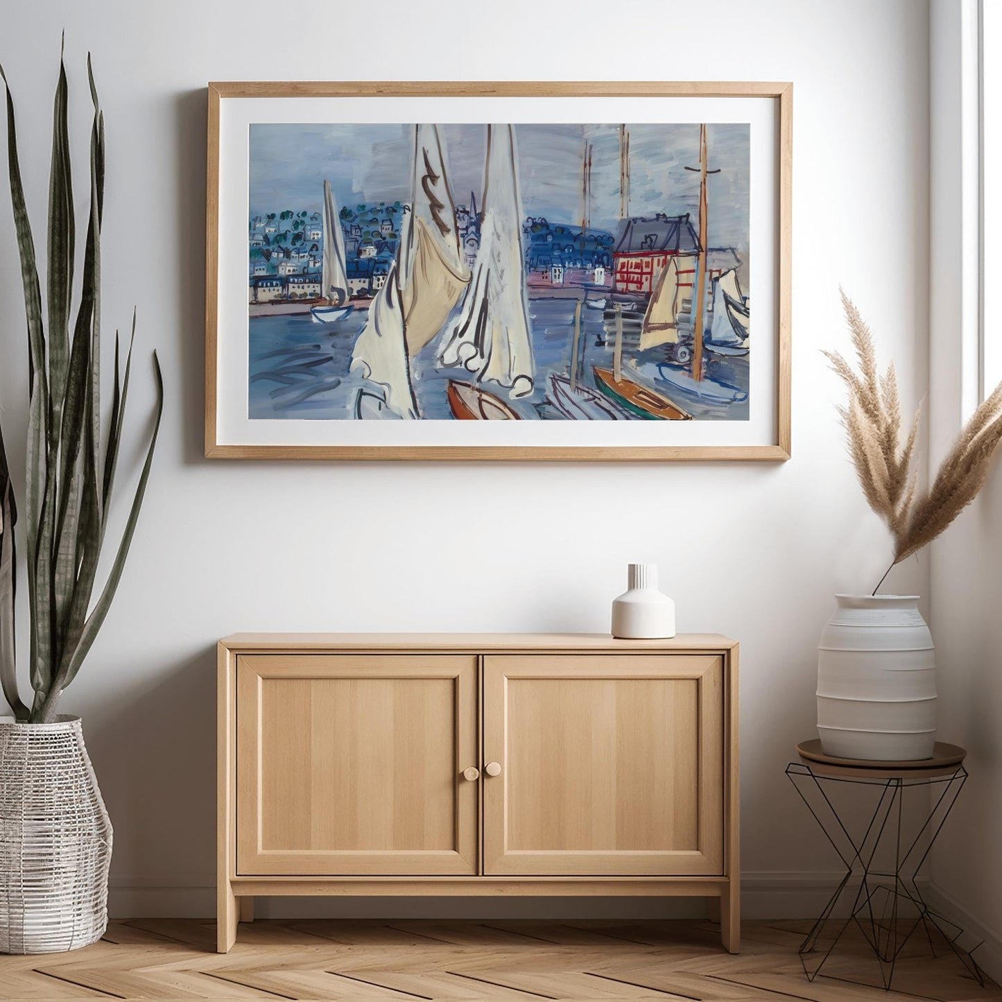Raoul Dufy Harbor Print, Expressionist Sailboat Painting, Nautical Wall Art, Coastal Decor, Modern Art