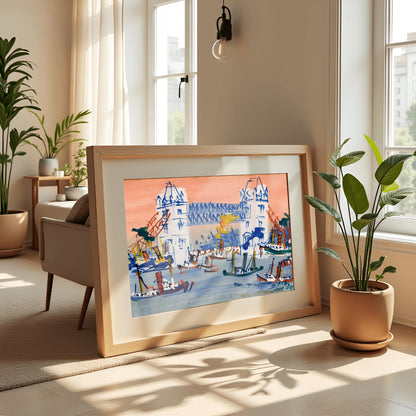 Raoul Dufy Tower Bridge Print: Vibrant London Cityscape Poster