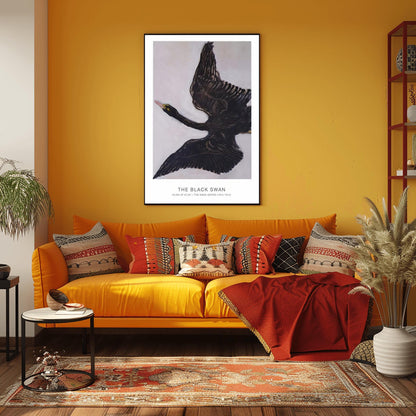 Hilma af Klint Black Swan Print: Abstract Spiritual Art Poster